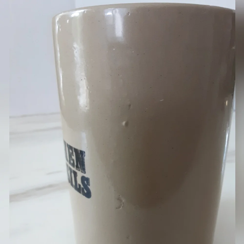 PEARSONS Of CHESTERFIELD Stoneware Crock Kitchen Utensils Holder - Vtg